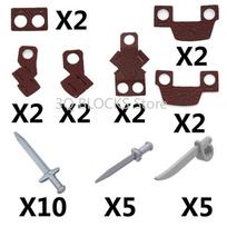 Medieval Military Soldier Anime Figures Building Blocks Accessory Sword Bow Arrow Shield Long Spear Armor Knife Holder Toys Gift pilka spalva