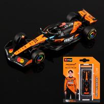 Bburago 1:64 Hanging Card Series 2025 F1 Alloy Car Model Formula Racing Die Cast Toy SF25 RB21 W16 MCL39
