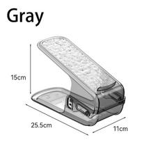 Double-layer Shoe Rack Advanced Shoe Holder Holder Layered Partition Shoes Tray  Shoe pilka spalva