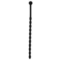 Silikoninis dilatatorius Sinner Gear gofruotas silikoninis dilatatorius – rievėtas juodas dizainas
