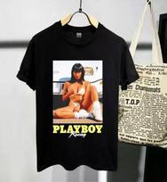 Playboy Unisex Black Cotton Tee Vintage Funny  Gift Full Size S-4XL Unisex T-Shirt XXXXL