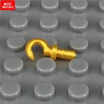 50pcs/lot MOC Bricks Gold Hook hand Manipulator Assemble Action Figure Learning-Focused Constructing Blocks DO-IT- auksinė