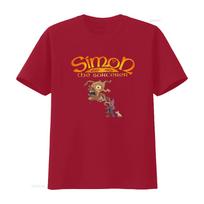 Simon the Sorcerer Retro Video Game Amiga C64  T Shirt Nostalgic Gaming Design vintage Washed Unisex Stretched Soft Comfortable S