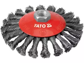 YATO diskinis šepetys pintas nerūdijančio plieno viela 125 mm M14