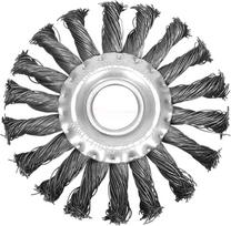 VOREL diskinių šepetys pintas su viela 115 mm