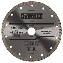 DeWalt deimantinis pjovimo diskas 180 x 22.23 mm, Turbo