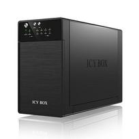ICY BOX IB-RD3620SU3 disk array, Desktop, Black