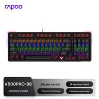 Rapoo V500PRO-98 98-Key Wired Backlit Mechanical Keyboard juoda