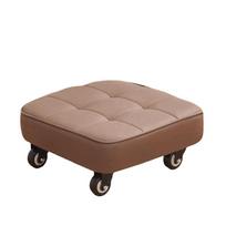 Square Shape Rolling Stool Upholstered Low Sliding Bench Kids Play Foot Stool  Tile Grouting ruda