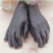 Charm Formal Prom Party Satin Gloves Gloves Wedding tamsiai pilka spalva