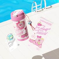 UOOHA Dopamine Insulated Mug with Ceramic Coating Inner Liner Coffee Cup, Stylish Water Bottle for Men Women And Children, Portable Straw Cup