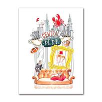 Central Perk Watercolor Art Canvas Painting Friend Sublimation Designs Picture Home Wall Decor Friends TV Show Poster Prints 21X30CMNo Framed