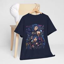 Jinx Arcane TShirt Japanese Anime Cartoon Jinx Arcane Graphic Shirt All Size M