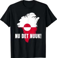 Nu Det Nuuk Nows Enough Funny Saying Greenlandic Flag Tshirt S