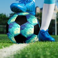 1pc Cosmic Nebula Sparkle No Zone Foot-Friendly, Anti-Slip and Wear-Resistant, High Elasticity, size 5 Indoor/Outdoor Universal Soccer Ball Q60414 Size 5
