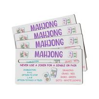 Acrylic Mahjong Reading Ruler, 4 Pack for Easy Identification One Size