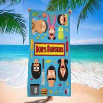 Cartoon B-Bobs B-Burgers Bath Towel Microfiber Soft Water Absorbing Breathable For Girl Kids Decorative Cartoon Beach Towel Cotton 30x30cm