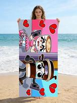 1Pc S-Sprunki Cartoon Beach Towel Quick-Drying Super Absorbent Suitable For Beach Vacation Pool Summer Funny Gift For Friends 40X60CM