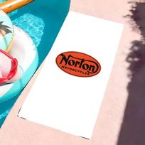 N-Nortonmotorcycles-S Towel Microfiber Beach Towel, Quick-Dry, Sand-Free, Ultra-Fine Fiber, Super Soft. 60x35CM