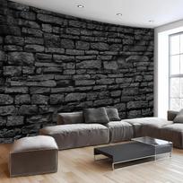 Elegantiškas tamsaus akmens sienos gobelenas moderniam svetainės dekorui, su stulbinančiai realistišku faktūrinio 150x200cm gray