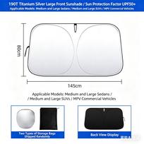 Car Windshield Sunshades Foldable Car Front Window Sun Shade Cover Sun Visor With Storage Bag For Car For TeslaFordBmwToyota