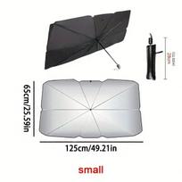 Car Windshield Parasol, Foldable Sunshade, Car Windshield Sun Visor Keeps The Vehicle Cool And Protects The Interior, Large