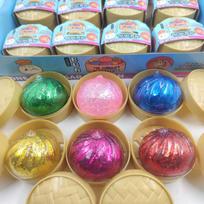 Aesthetic Glitter Bao Bun: 5.5cm Maltose Stress Reliever, Mystery Box Squeeze Toy, Trendy Adult Fidget, Birthday Holiday Gift blue