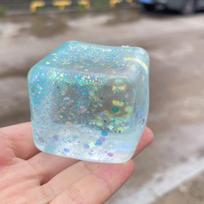 Blizgus kubas maltozės minkštas žaislas lėtai kylantis maži ledo kubeliai antistresinis Fidget žaislas streso kamuoliukas sensorinis žaislas dekompresiniai dovanos