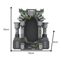 MOC Forgotten Portal Building Blocks Model Ancient Forest Magic Portal Bricks DIY Assembly Toys Children's Birthday Gifts