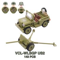 Military WW2 Tanks Tiger Sherman T34 Panzer Vehicle Airplane Army Soldier Weapons Model Building Block Brick Children Kids Toys