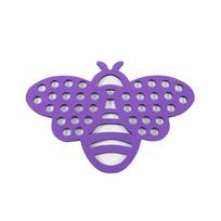 Floating Bee Island Watering Station EVA Foam Insect Waterer For Garden Safe Drinking Platform For Bees & Butterflies violetinė