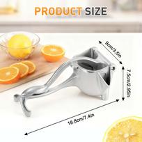 Aluminum Alloy Handheld Manual Press Squeezer Extractor Juicer For Fruits Lemons Tangerines Citrus Oranges Grape Grapefruits sidabras