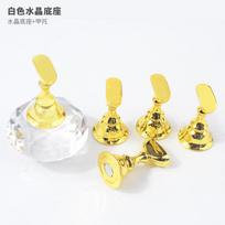 Nail Art Praktikos Nagų Laikiklis, Japoniškos Simfonijos Krištolo Brangakmenių Nagų Laikiklis, Nagų Laikiklis, Lotoso Pagrindas, Pagrindas su Magnetizmu yellow