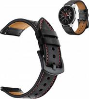 Strado Leather Strap for Amazfit BIP/ GTS/ GTR 42mm Black