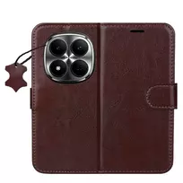 TFO Smart Luxe leather case for Xiaomi Redmi Note 15 Pro 5G, brown