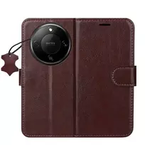 TFO Smart Luxe leather case for Honor Magic 8 Lite brown