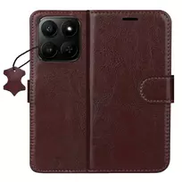 TFO Smart Luxe leather case for Motorola Edge 70 Fusion, brown