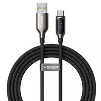VEGER CC1-ZSD data transfer and charging cable | USB-C to USB-C | PD | 100W | 1.5m | black