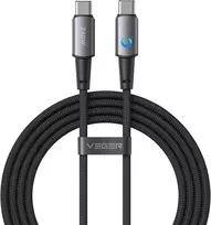 VEGER CC2-ZSD data transfer and charging cable | USB-C to USB-C | PD | 240W | 1.5m | black