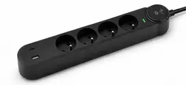 ART Extension cord 4 sockets + USB A + USB C FU915 3 m black