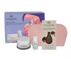 Collistar Active Set: Pure Collagen Balm Cream + Salicylic Acid Lotion 15ml + Self Tanning Drops Sample + Cosmetics Bag