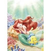 Disney Diamond Painting Set Ariel and The Flounder Undersea Healing Illustration Embroidery Wall Decoration DIY Set - Gift Handmade Crystal 5D Diamond Round 20x30cm