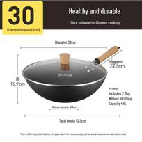 COOKER KING 0-Coating Fine Iron Wok Stir-fry Pan