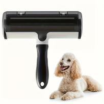 1pc Reusable Pet Hair Remover, Pet Hair Removal Roller Brush - Automatically Collects Fluff, Ideal for Clothes, Furniture,And Carpets -Durable Plastic 1pc