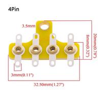 1Pcs Vintage Audio Parts Tag Strip Board 4/6/8Pins FR4 Leg Board  Audio Electronic Project 4Pin