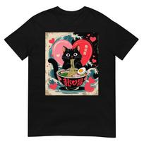 Cat Raunisex Kawaii Cat Graphic Tees Anime Valentines Day Gifts Tshirt S