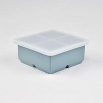 Popular Food-Grade Silicone Four-Grid Ice Cube Tray with Lid for Home Use