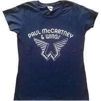 Paul mccartney ladies slim fit tshirt wings logo official new L