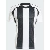 SEASONMARK 2026 Men's Retro Style Football Jersey Black White Vertical Stripe Quick Dry Breathable Training Shirt Soccer Uniform S