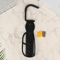 1Pcs Bike Stand Wall Mount Bicycle Holder Mountain Bike Rack Stands Storage Hanger Hook Mounted Rack Stand Steel Black A